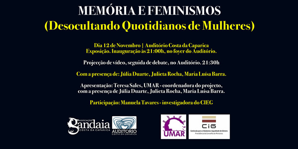 Read more about the article Memórias e Feminismos (Desocultando Quotidianos de Mulheres)